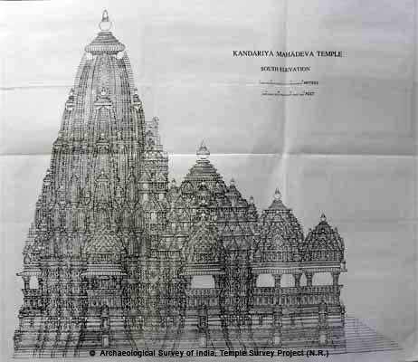 North-east view of the Vighnesvara temple in Tanjore. Drawing. Engraving.  Tower. Building. Hindu temple. . North-east view of the Vighnesvara temple,  Tanjore. pen-and-ink - Album alb1961199