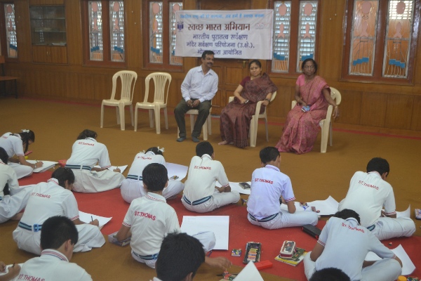Swachhta Abhiyan and Drawing Competition at St. Thomas School, Bhopal