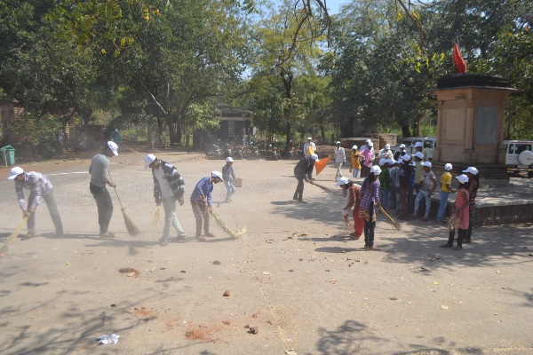 Swachh Bharat Abhiyan at Bagh Caves (15 February 2018)